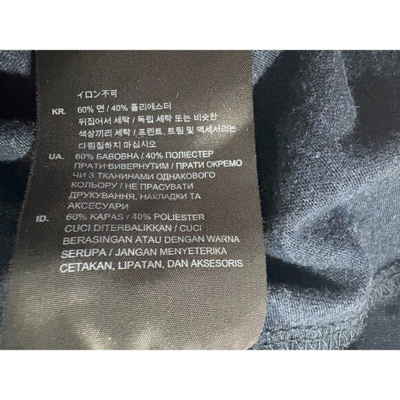 G Star Raw T Shirt Rodis RT Blue Logo Slim Fit Short Sleeve Crew Top Mens Sz L - Picture 8 of 11